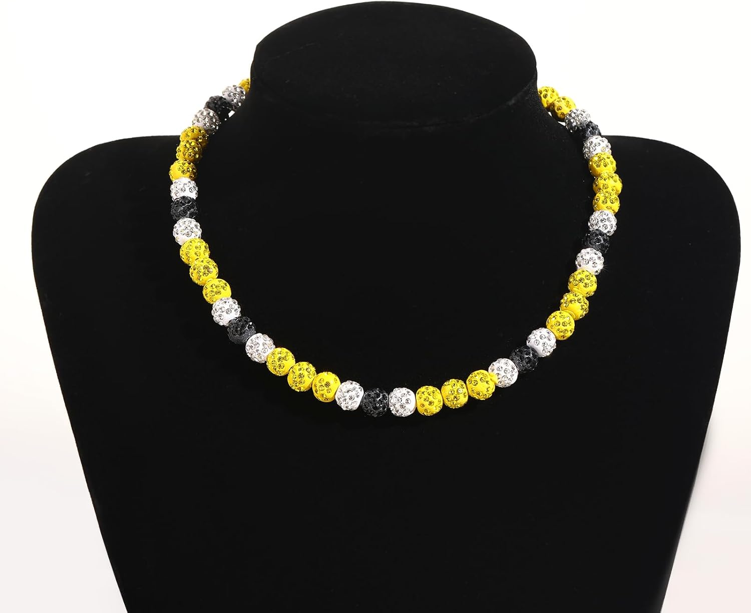 Rhinestone Baseball Necklace for Men Women Boys,Inspired Baseball Beaded Necklace Unisex Bling Baseball Necklaces,Baseball Ice Necklace Sports Jewelry Gift Accessory - Image 3