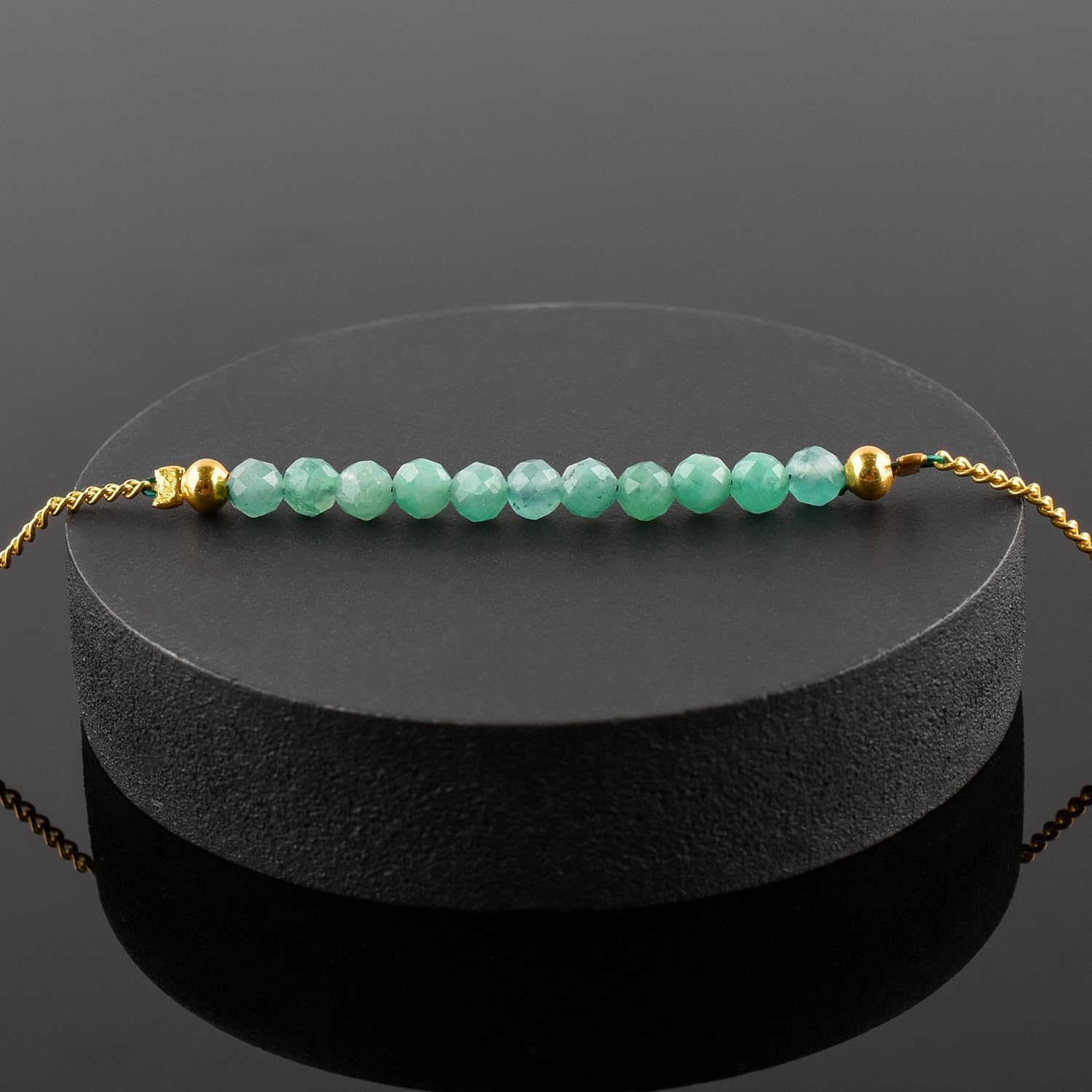 InfinityGemsArt Gemstone Jewelry Gold Necklace For Women Satellite Beaded January Birthstone Natural Gemstones 18K Gold Plated Adjustable Chain Birthday Gifts