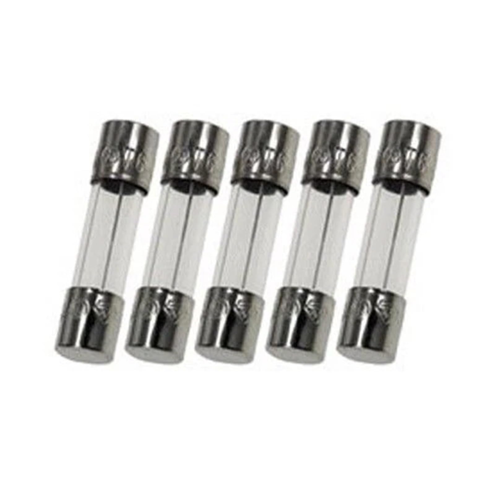 5 szt. 3/16" x 3/4" (5 20 mm), 750 mA, 250 V bezpiecznik szklany
