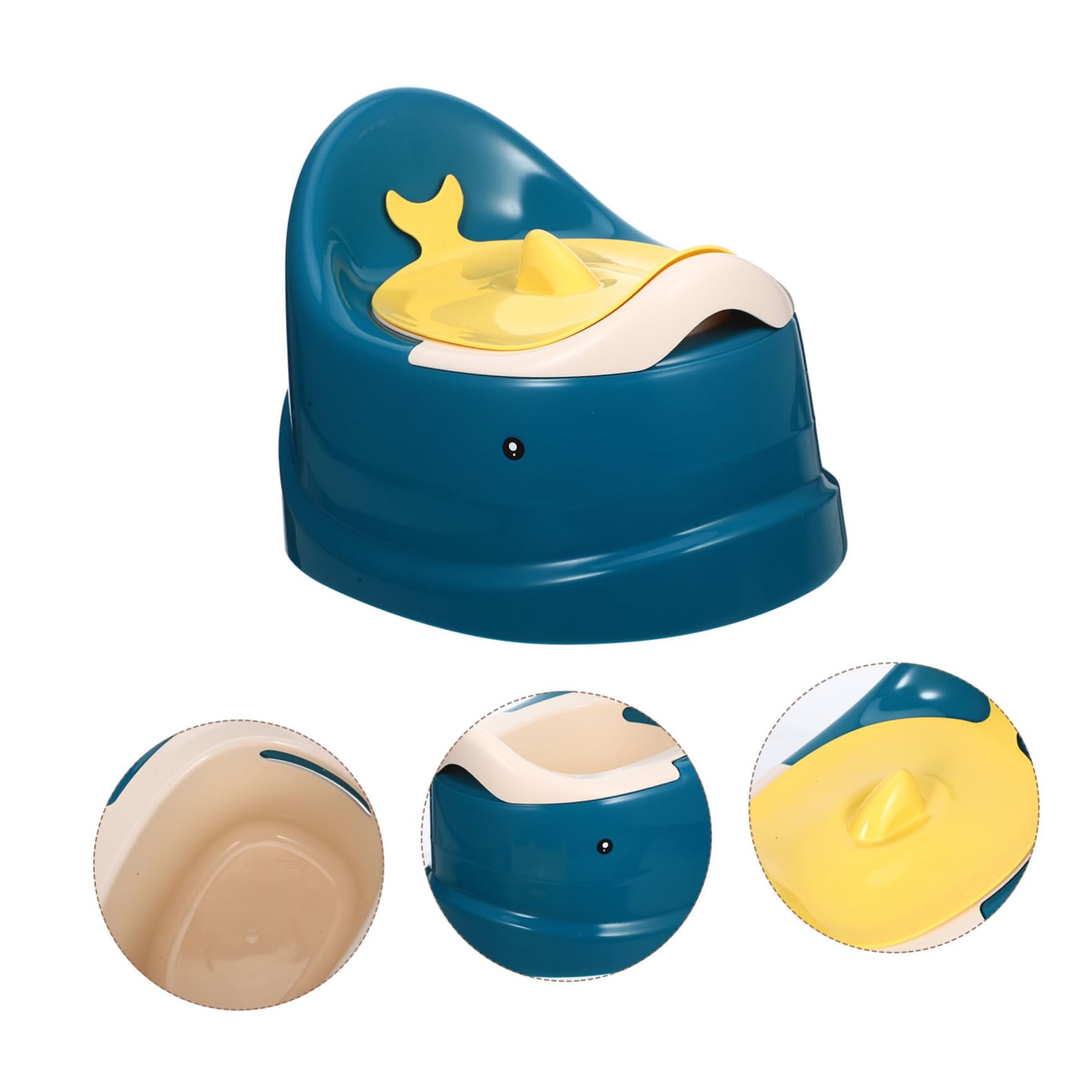 ERINGOGO Sedile Wc per Bambini Portatile in Pp Blu, Vasino Riutilizzabile per Addestramento Toilette, per Viaggio e Uso in Auto, Favorisce L'autonomia dei Bimbi