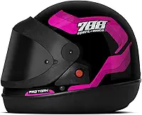 CAPACETE FECHADO PRO TORK SPORT MOTO 788 ROSA TAM. 60 VIS. FUMÊ