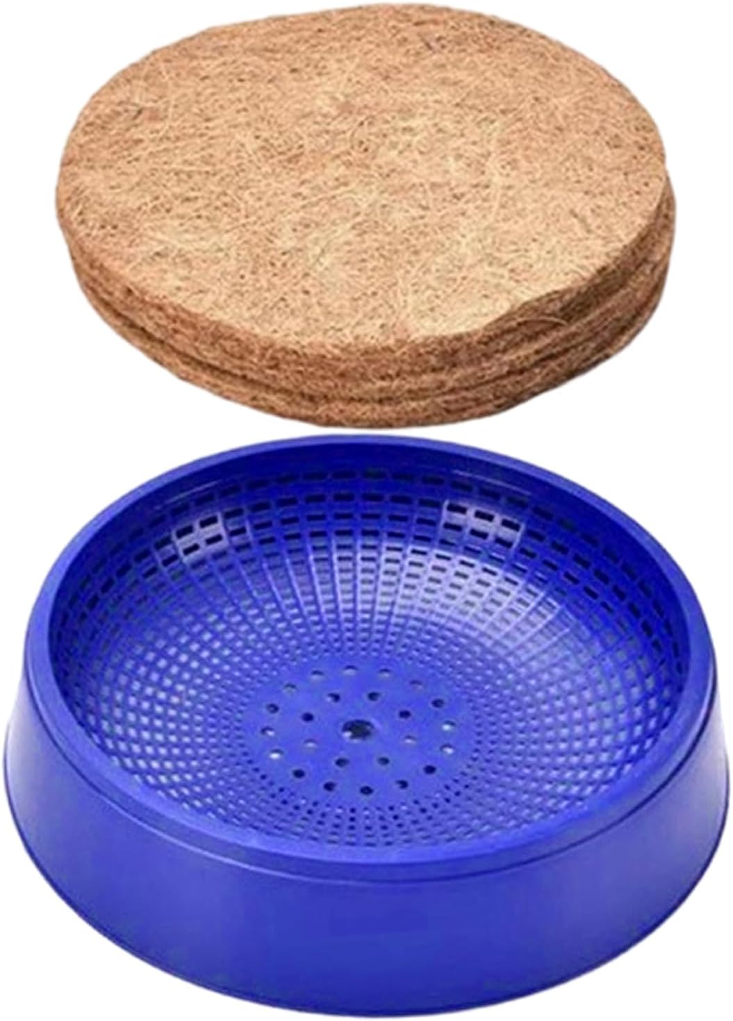 Pigeon Nesting Box - Hatching Bird Breeding Bowl With 3 Mats, Breathable ABS Poultry Nesting Dish, Secure Comfortable Egg Incubation Habitat | For Quail Canary Parakeet