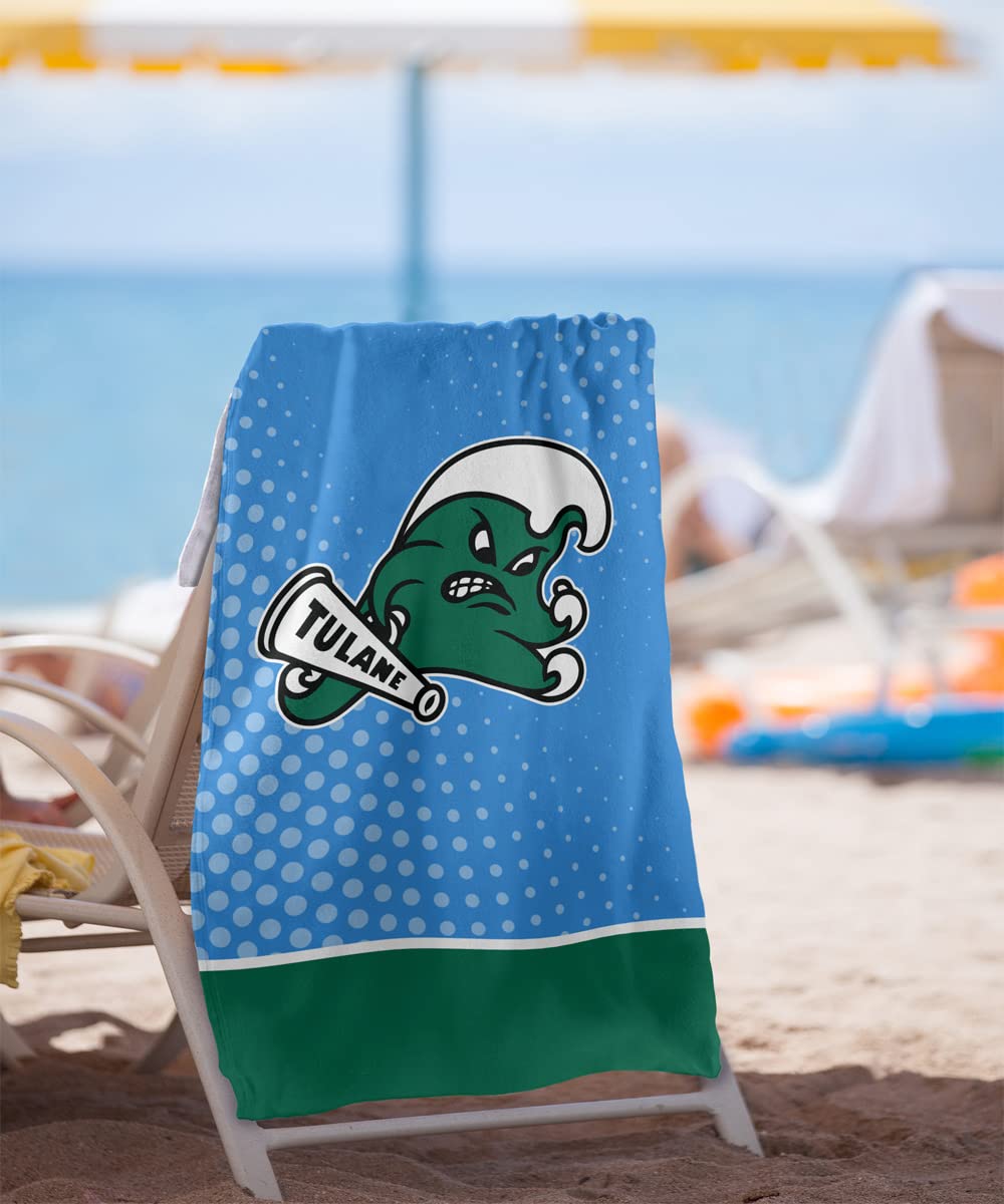 LOGOVISION Tulane University Beach Towel/Bath Towel, 30