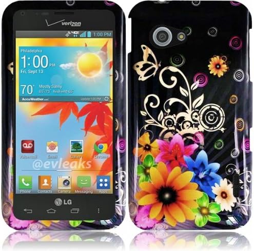 PDTXCLS UDERIB K-Musculo for LG Enact VS890 Cover Case (Chromatic Flower)