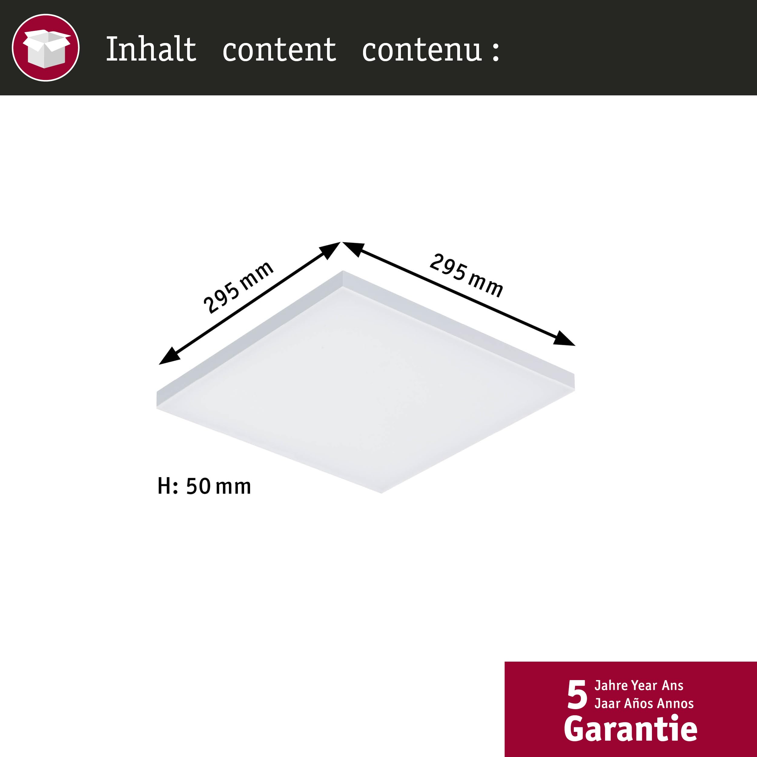 Paulmann WallCeiling Velora LED Panel 295x295mm
