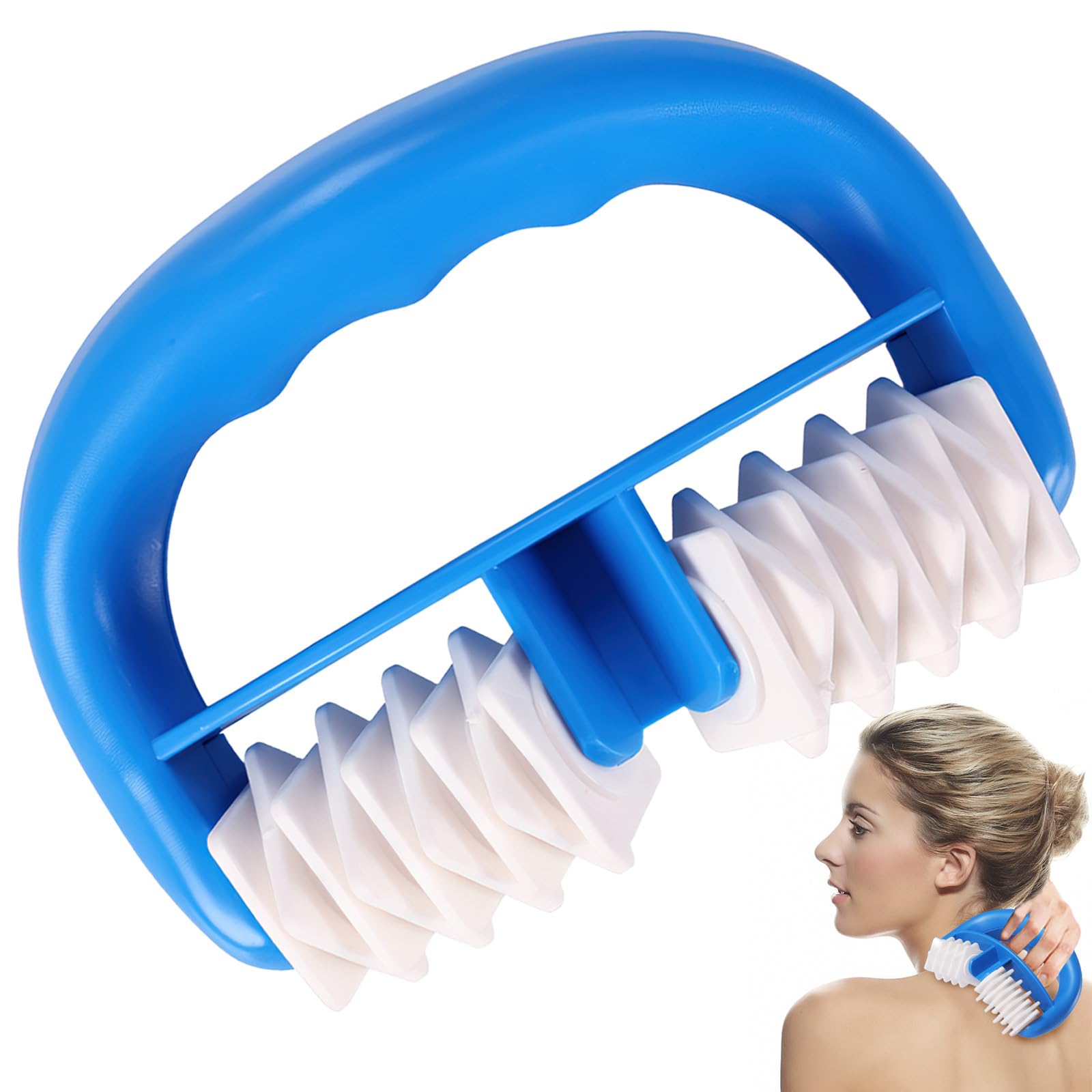 Anti Cellulite Massager, SilverChry Massage Roller For Body, Manual Anti-cellulite Massager, Cellulite Handheld Massager (Blue)