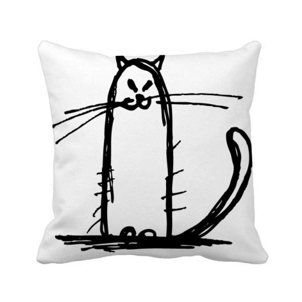 Coussin chat multicolore DIYthinker 40x40cm pour revitaliser un canapé terne