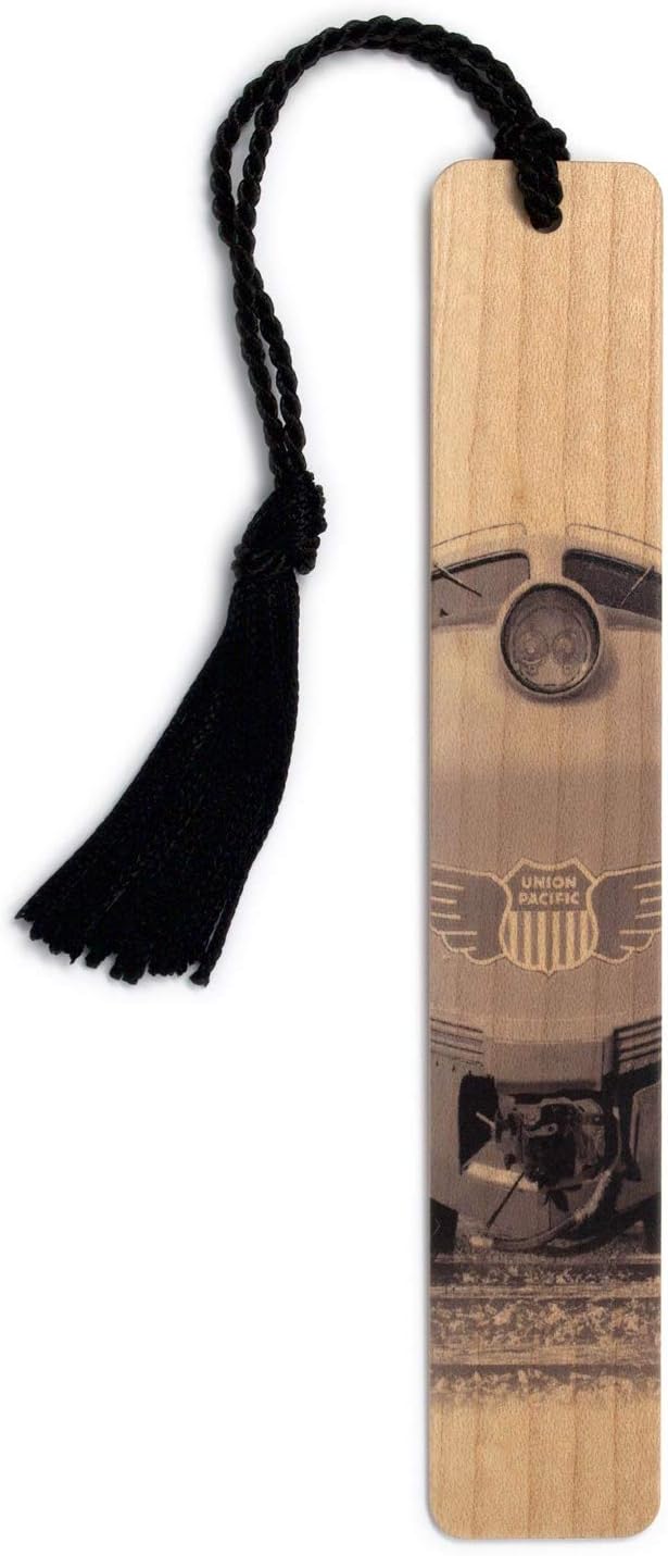 Personalized Train Steam Locomotive Engine Jupiter No 60 Handmade Wooden Bookmark - Made in USA