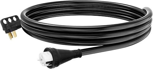 SCITOO Cable de extensión RV de 50 amperios de 10 pies, resistente 10AWG3C AWG con mango de agarre, organizador de cable de bloqueo giratorio, disponible en Yaxa Mexico