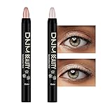 Kaely 2Pcs Cream Eyeshadow Sticks Set for Eyes Waterproof,Champagne Shimmer & Pearl Shimmer Matte Eye shadow Stick Pencil Pen Bulk sombras en crema para ojos 17+18