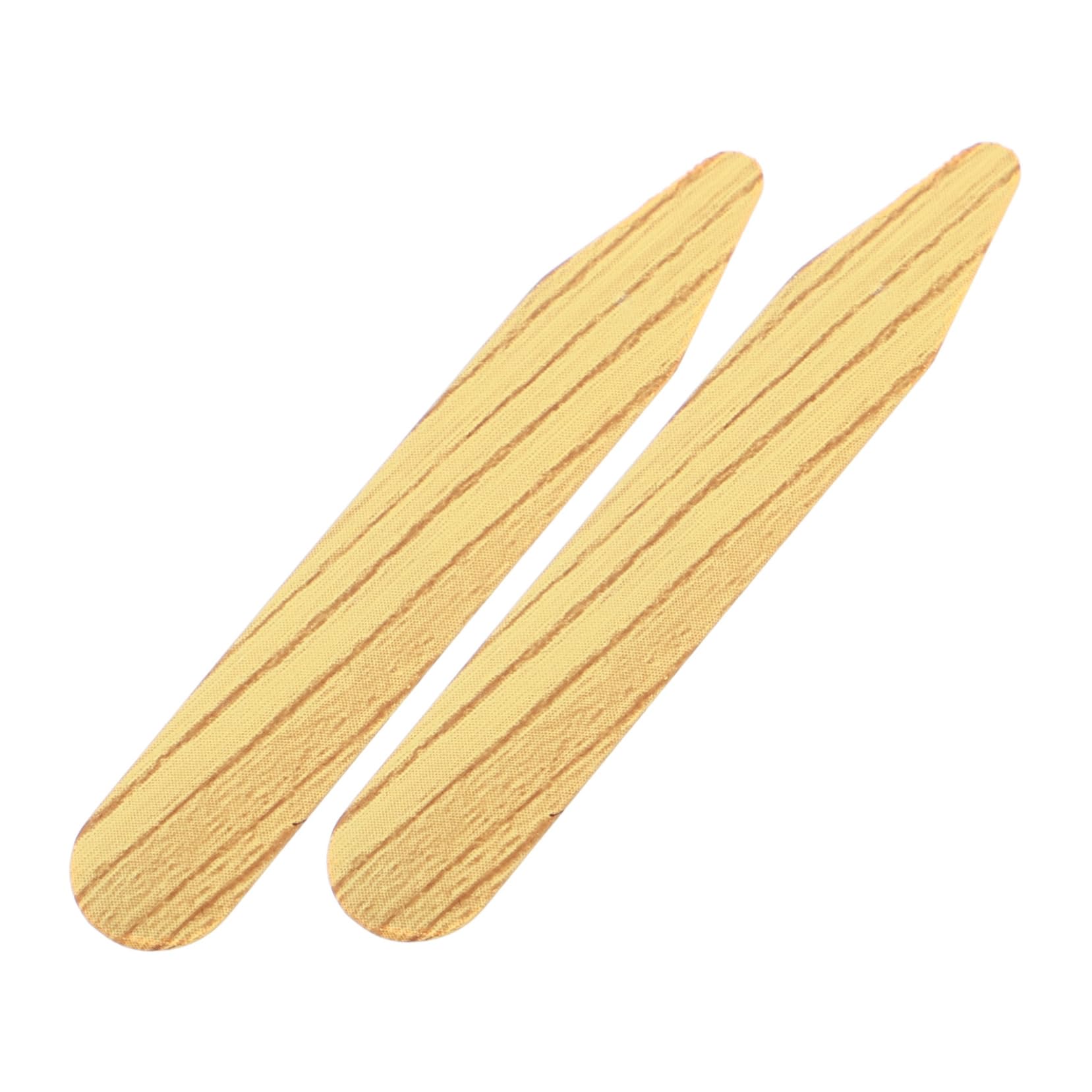 SHERCHPRY 1 Pair Plastic Shirt Collar Holder Collar Stiffening Strips For Men Wood Grain Collar Stays Shirt Collar Stabilizers For Formal And Casual Occasions