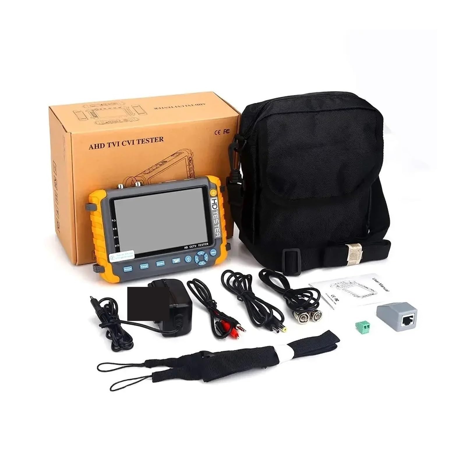 Tester per Telecamere CCTV, CCTV Tester Monitor Mini IV8W Monitor Portatile for Telecamera di Sicurezza Tester 8MP CVI TVI AHD Tester VGA Strumenti CCTV Monitor(IV5)