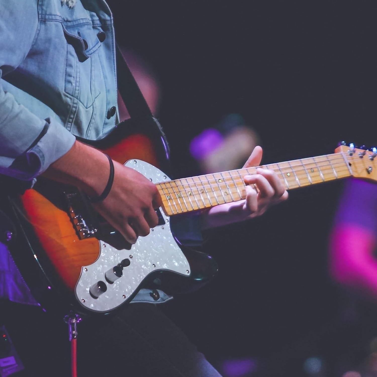 22 Fret Electric Guitar Neck Maple Head Yellow Matte for TL Parts Replacement