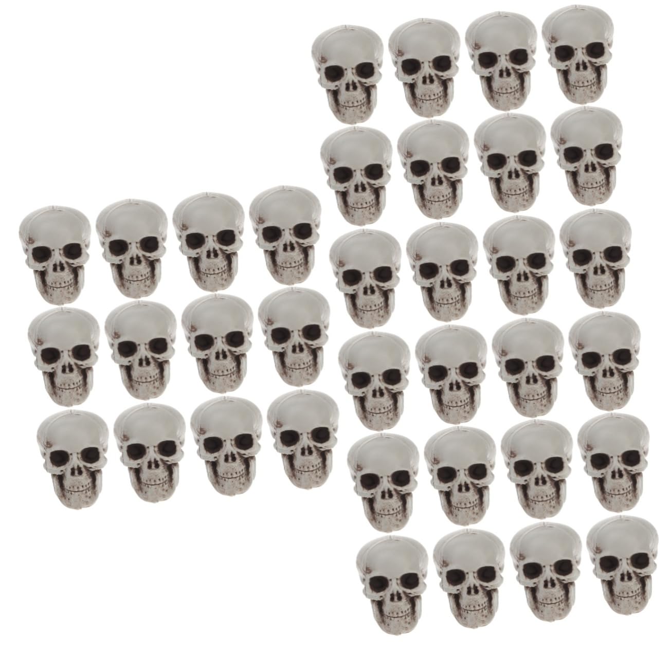 TOPBATHY 36 Pz Modello Di Teschio Di Simulazione Decorazioni Della Testa Di Scheletro Teschi Realistici Scheletri Di Halloween Teschi Scheletrici Arredamento Del Cranio Santificare Plastica