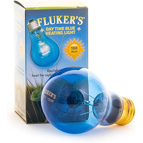 Fluker's Reptile Incandescent Daylight Bulb for Pet Habitat, Blue