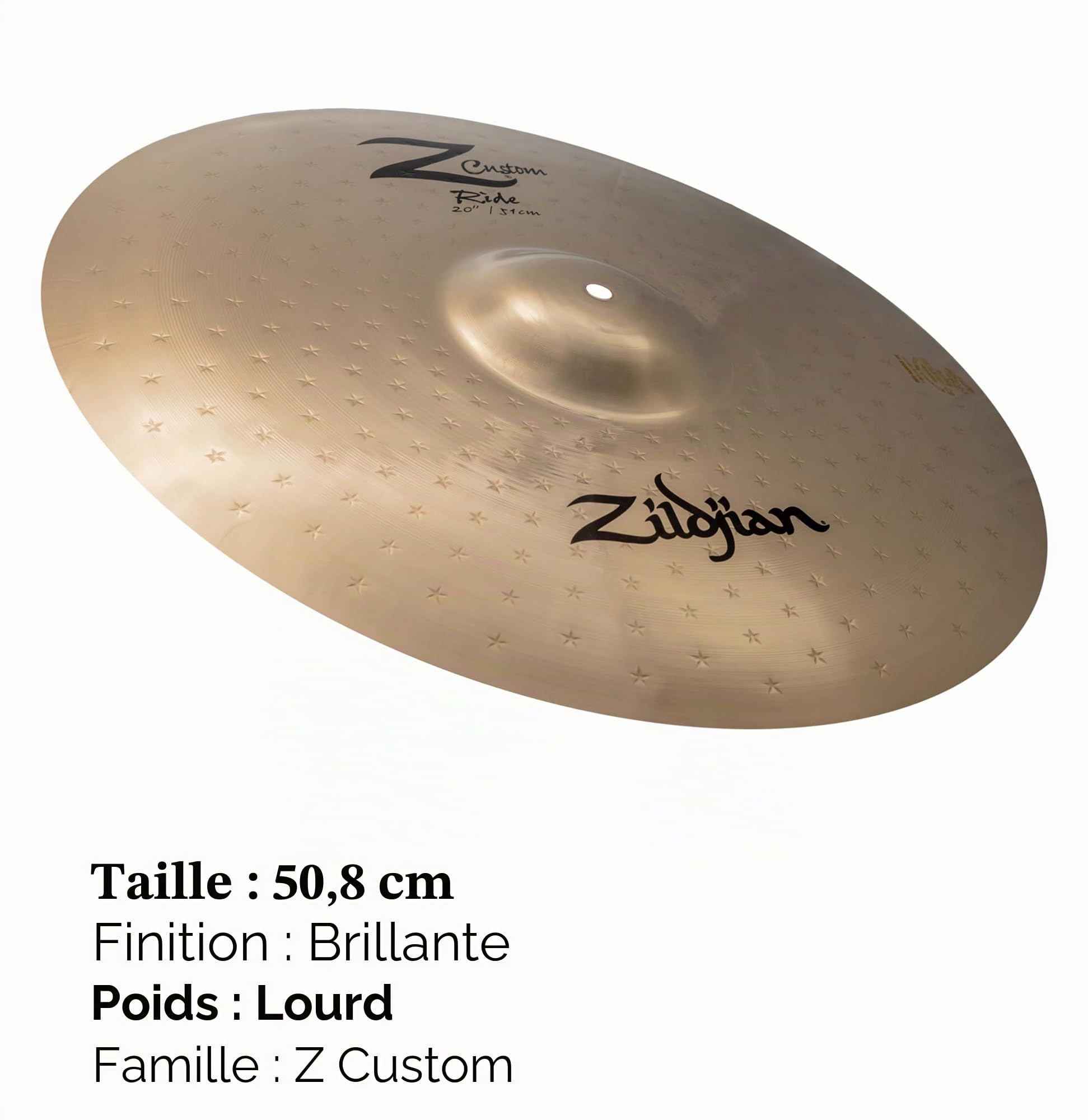 ZILDJIAN Z40120 Z Custom Cymbale 20" ride