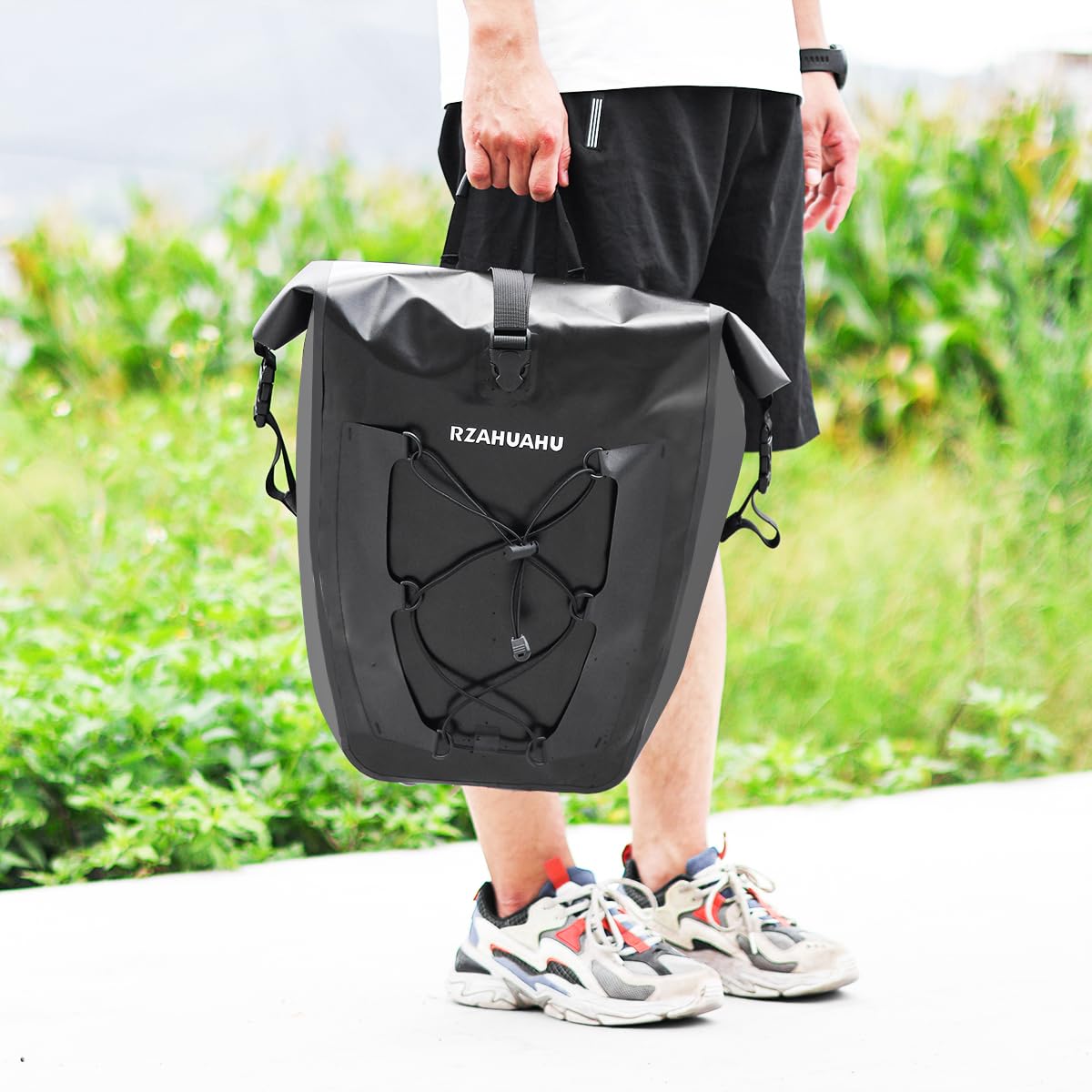 25L Borsa Impermeabile per Bicicletta MTB Borsa di Trasporto Bagagli da Sella per Bici Borse per Ciclismo Viaggio