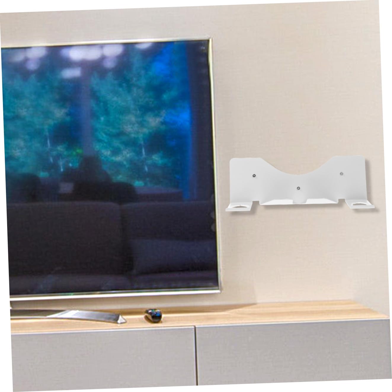 Supporto da Parete VR Bianco per Visore e Controller Organizer Salvaspazio in Materiale Durevole Design Liscio e Facile da Installare per Casa e Negozio