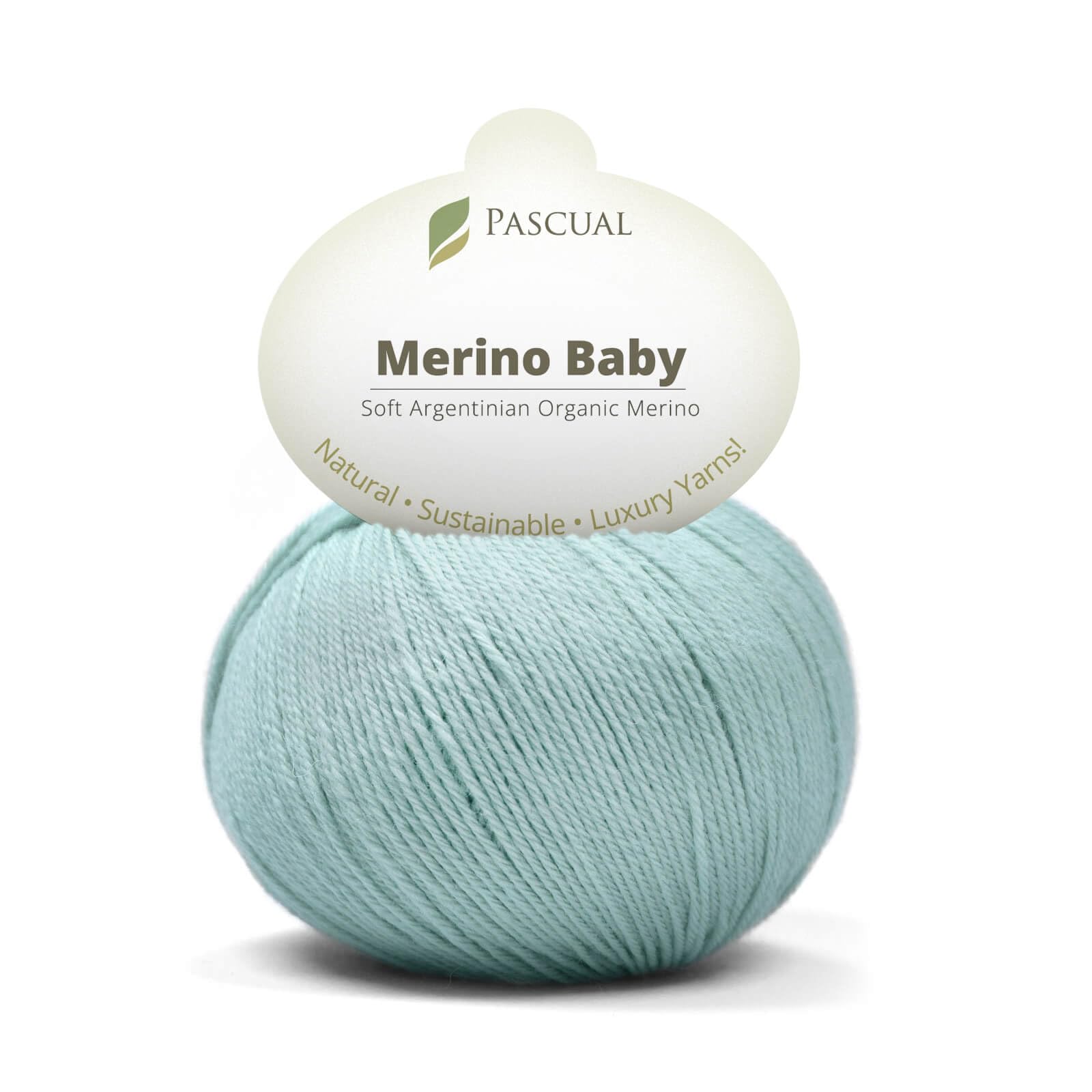 PASCUALI Merino Baby|Strickwolle aus 100% Schurwolle aus Merino, Merinowolle zum Stricken und Häkeln, SET: 4 Knäuel - 200 g, Farbe: Horizont 315