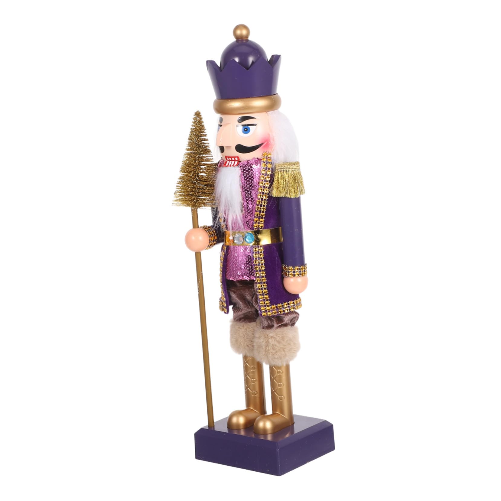 STOBAZA Nussknacker-Soldat Figur Traditionell Weihnachten Spielzeug Dekoration aus Kunststoff für Kaminsims oder Schreibtisch