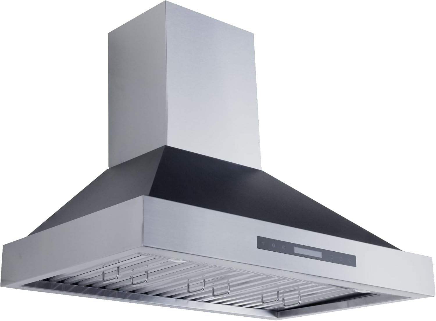 PROLINE 36-Inch Wall Mounted Range Hood, Ducted, 600 CFM, Black Panel, LCD Touch, 4 Speed, Dream Home Series, PLSW KING AIR.36 BLACK, Kitchen Range Hoods