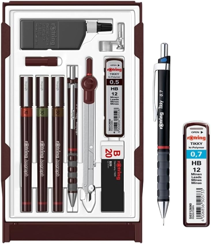 rOtring Isograph Technical Pen Master Set S0699420 | 3 Fine Marke...