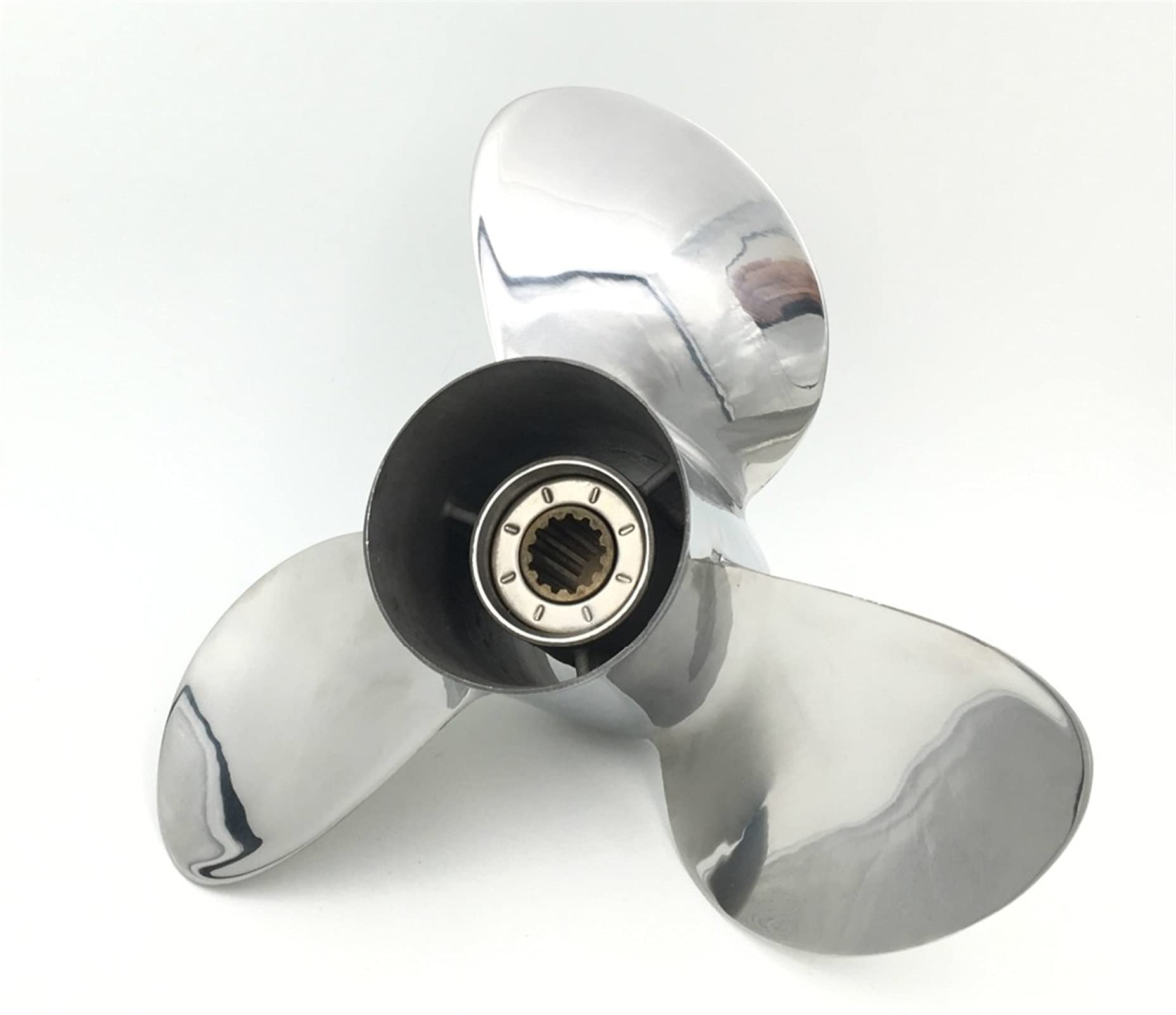 10 5/8x12 In Acciaio Inox Fuoribordo Elica per 25 70HP Marine Boat Yacht Accessori