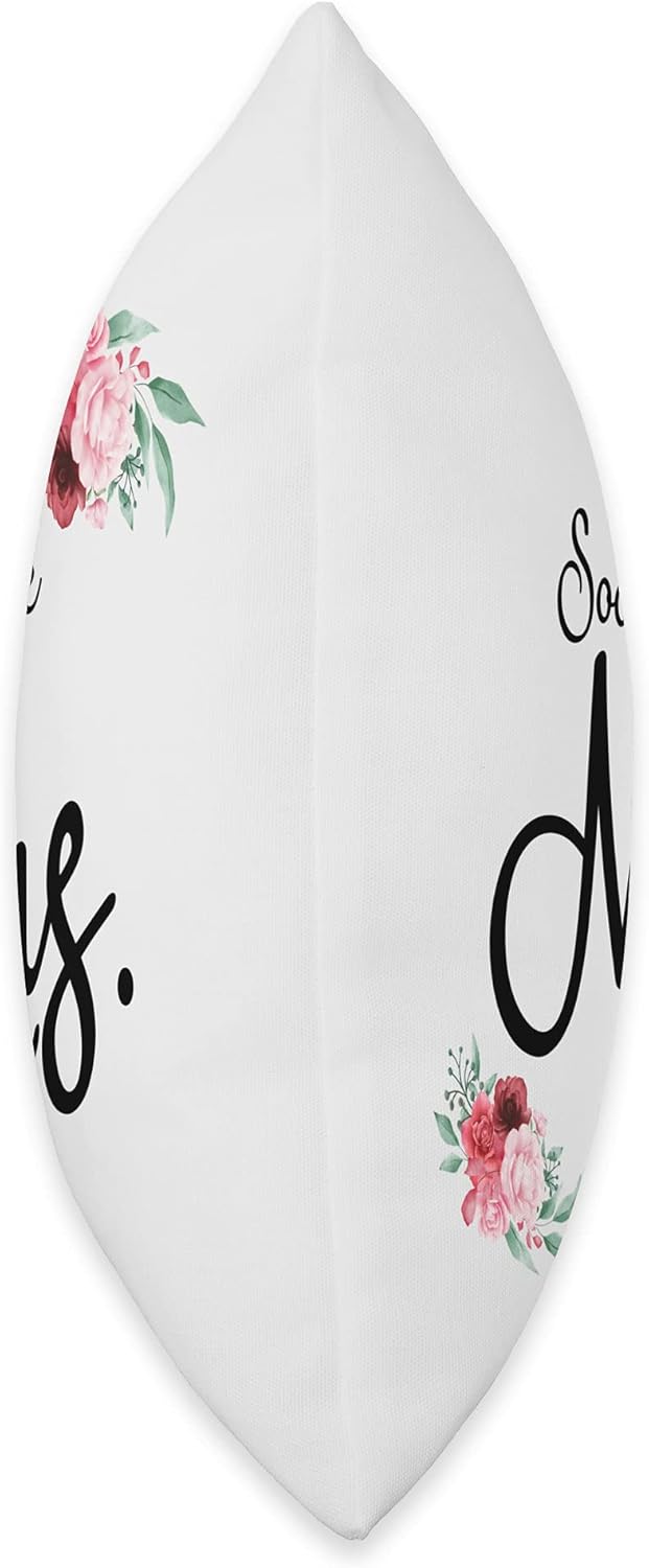 Wedding Gift for Her Future Wife Soon to be Mrs Bride Throw Pillow
