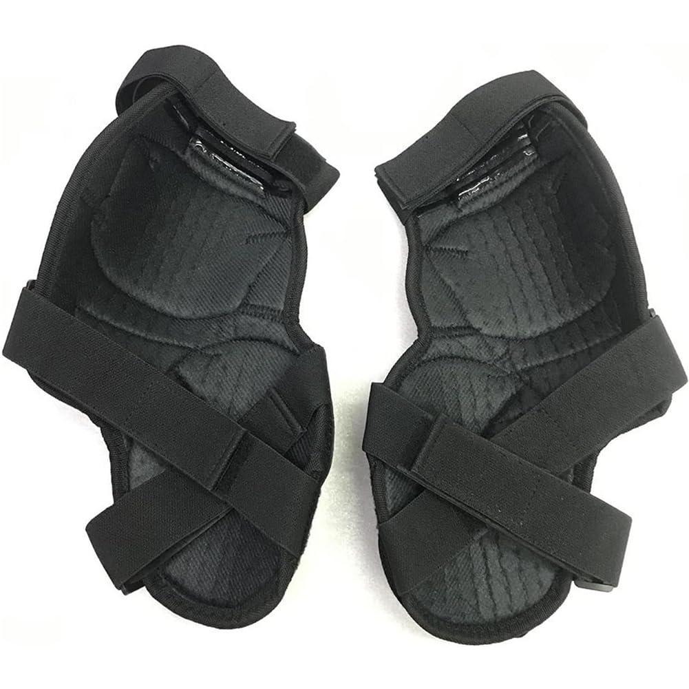 Ginocchiere Motociclistiche, Nero Regolabile Ginocchiera Pads Protettore, Ginocchiere Protezioni per Motocross Comode per Motocross Mountain Biking