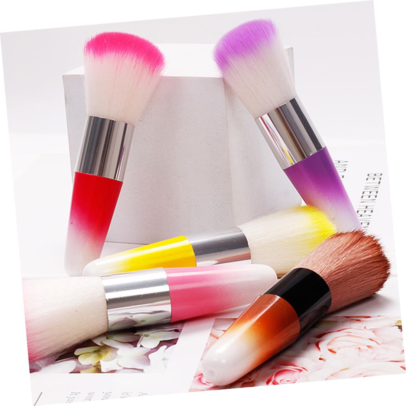 FRCOLOR 16 Piezas Cepillo De Manicura Cepillo De Rubor Herramienta De Maquillaje Conveniente Cepillo De Uñas Para Limpiar Las Uñas Cepillo De Base El Plastico Portátil