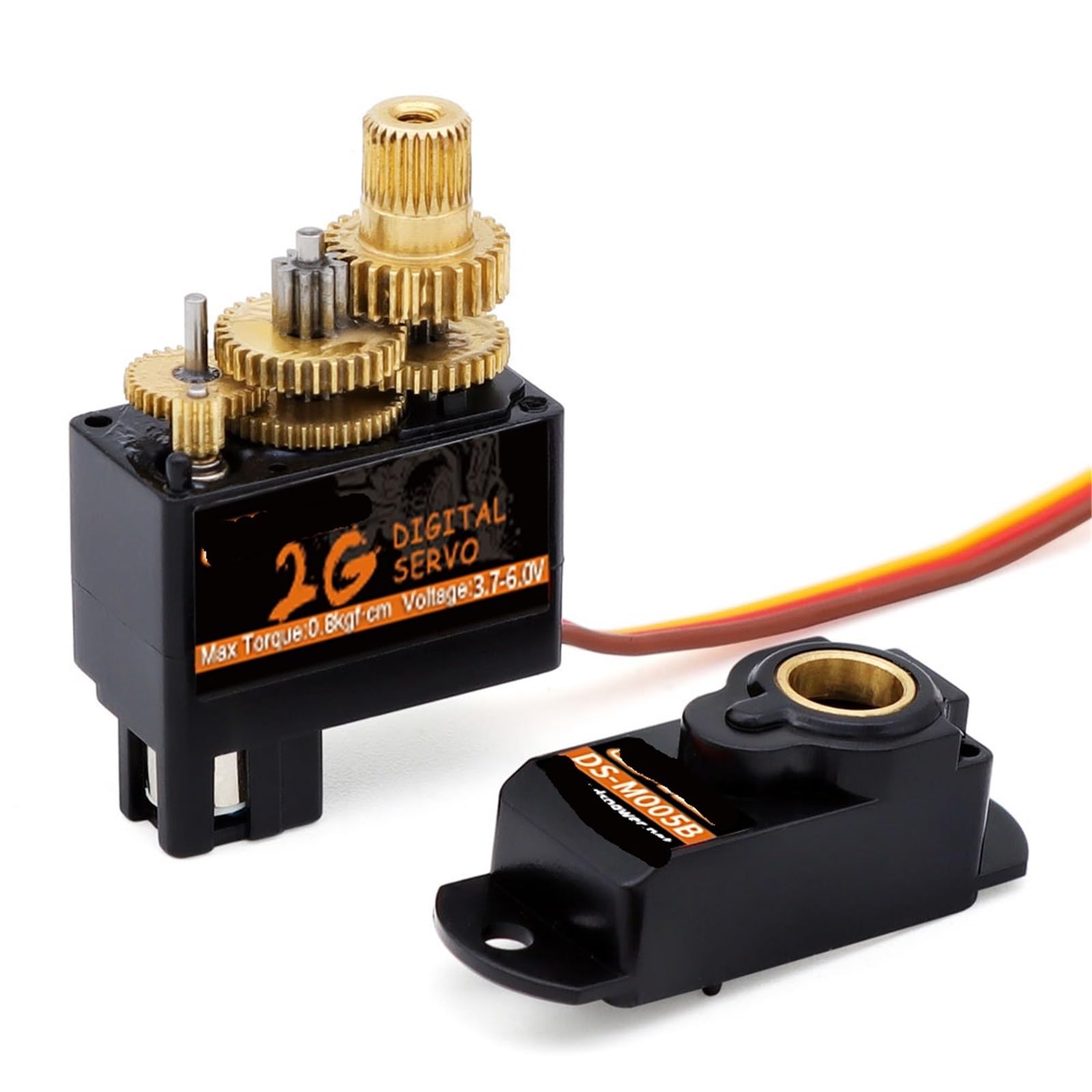 Mini servo engrenage métal M005B 2g pour micro robotique et modèle réduit JR2.54