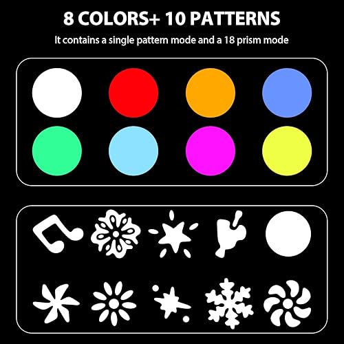 Miniatura 2 de 18 prismas cabezas móviles DJ luz 120W LED escenario iluminación 10 gobos 8 colores 12 canales LED luces estroboscópicas DMX512 control para