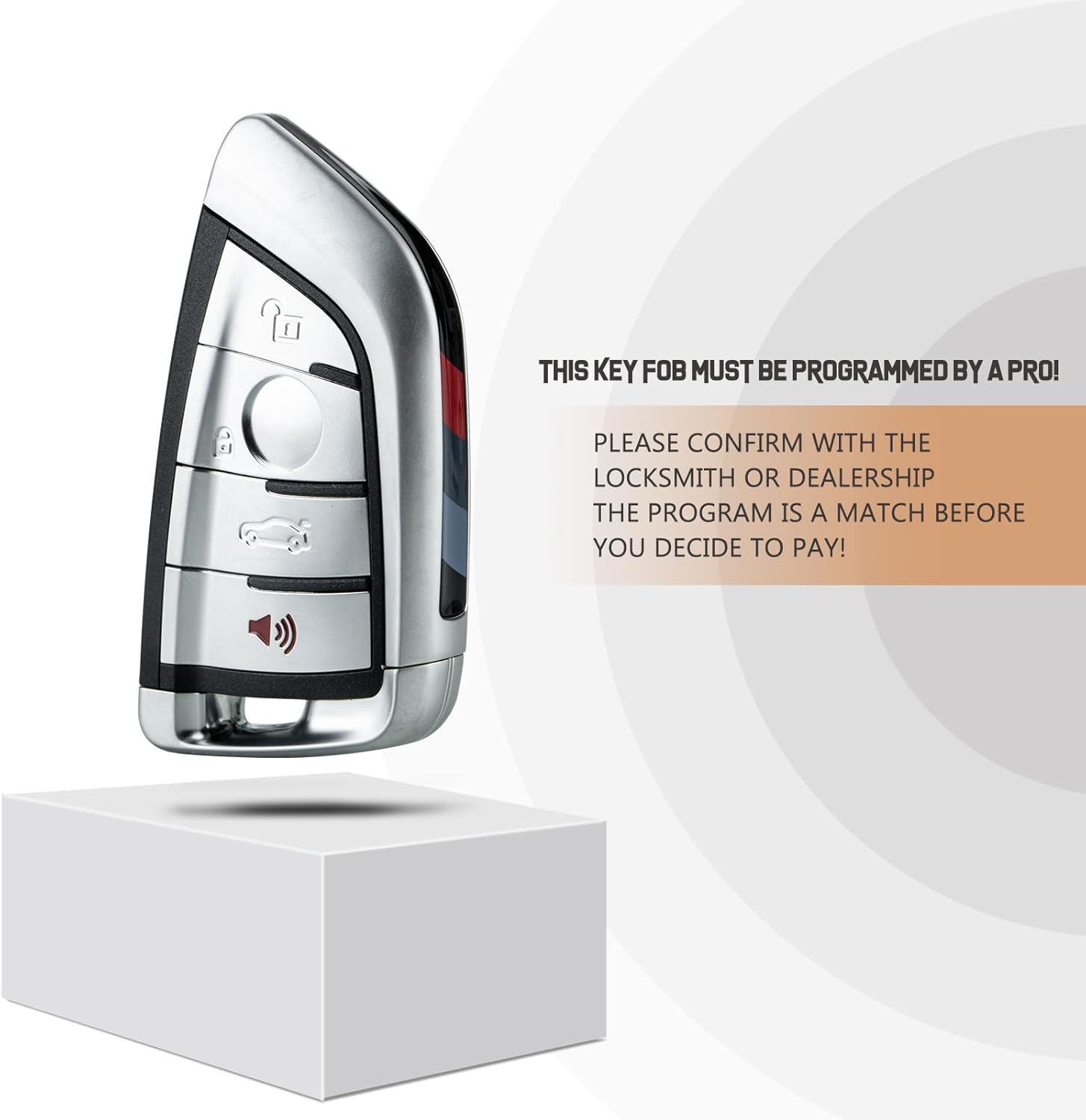 Keyless Entry Car Key Fob NBGIDGNG1 Replacement for 2014 - 2016 BMW X5/X6(Single) - Image 4