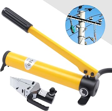 Portable Hydraulic Flange Spreader and Splitter Tool, 14 Ton Manual Hydraulic Pump Kit with Flange Expander and Stretching Pliers for Pipe Repair, Construction, and Maintenance Efficient Separation
