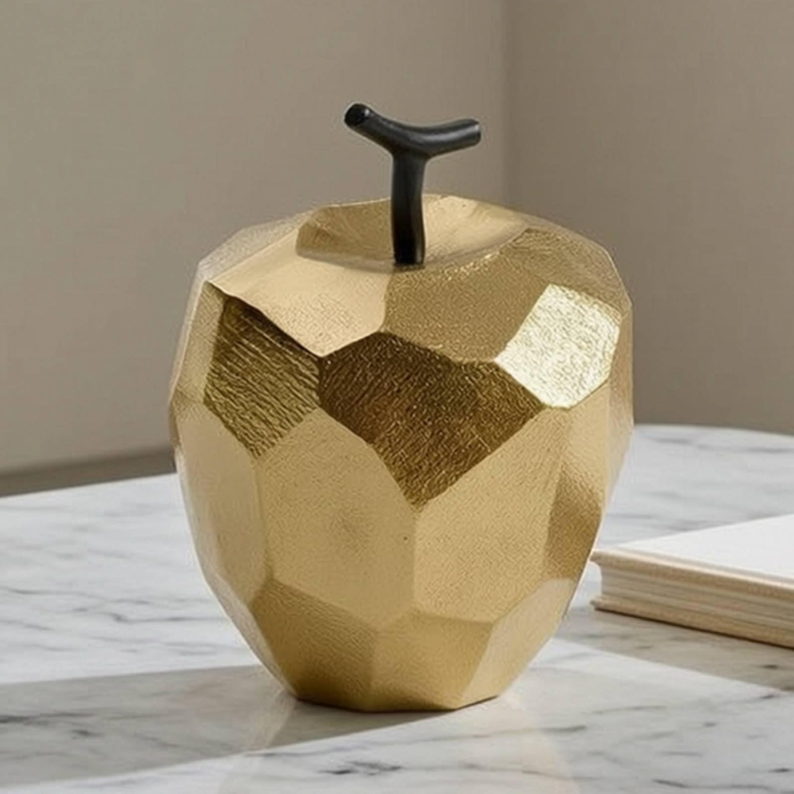 Apfel Geometrisch Apfel-Skulptur Modern rationsfigur für Couchtisch, Regal, Schreibtisch