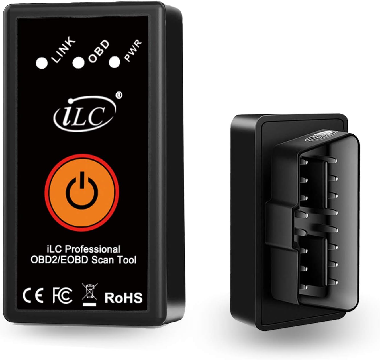 iLC OBD2 Bluetooth Car Diagnostic Scanner Code Reader OBD Auto Code Reader Engine Light Check Wireless Data Feed To Your Cell Phone