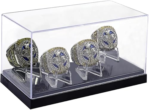 Miniatura 9 de Vitrina de anillo de campeonato  1 agujero de ranura para anillos de béisbol, softbol, fútbol y escuela secundaria