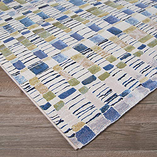 Couristan Easton Indoor Area Rug, Home Decor For Living Rooms, Bedrooms, And Dining Rooms, 100% Polypropylene Pile, Easy To Clean, Kid And Pet Friendly, Surrey Pattern, Bone/Multi, 2' X 3'7" #TOP14