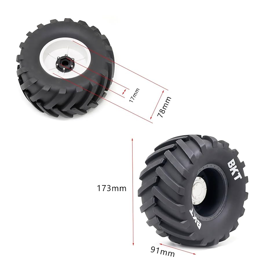 1/8 タイヤホイールセット17ミリハブ◆オンロード◆サベージ モントラ等に 新品未使用 1/8 タイヤホイールセット17ミリハブ 140×70 オン