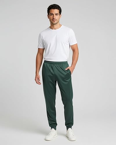 Miniatura 4 de Real Essentials - Paquete de 3 Pantalones deportivos estilo casual con bolsillos para hombre