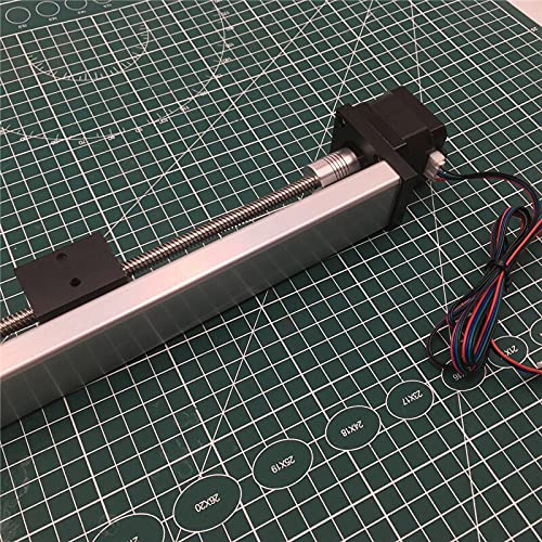Lysee 3D Printer Parts & Accessories - 17 Stepper Motor CNC Linear Guide Motion Stage Linear Rail Slider Actuator Linear Module 240mm Stroke Slide Linear Stage