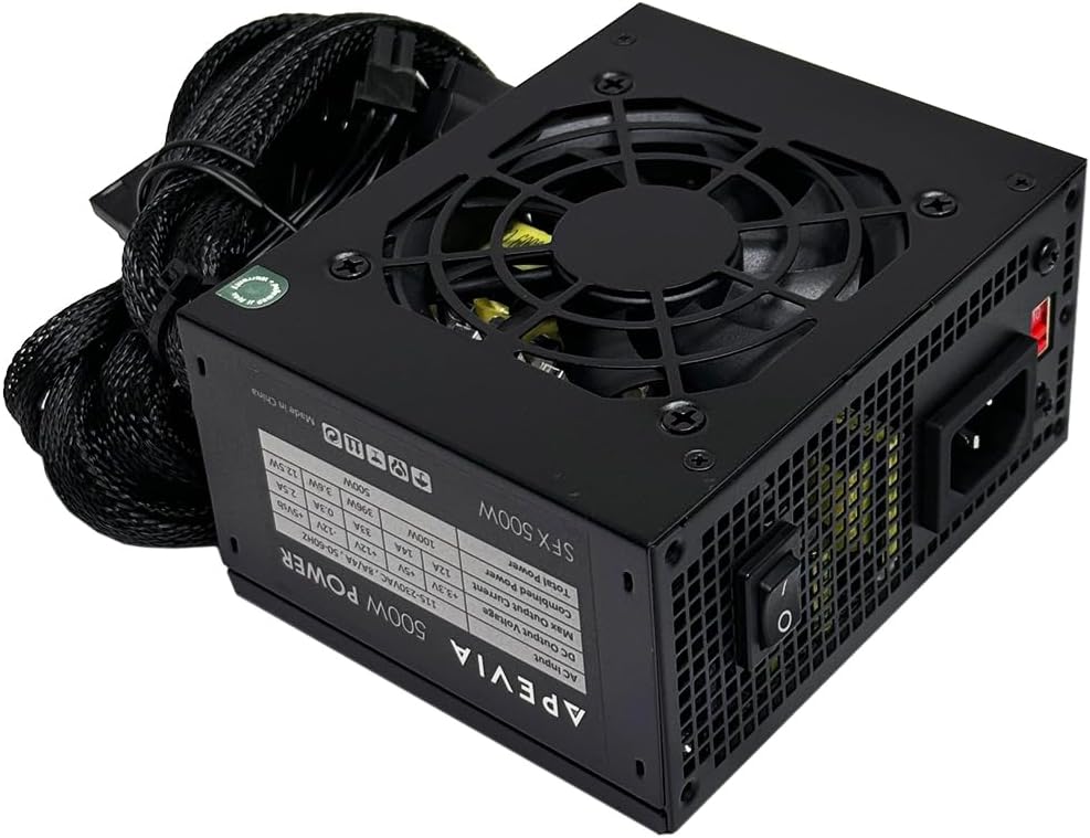 Apevia SFX-AP500W Mini ITX Solution/Micro ATX/SFX 500W Power Supply