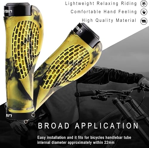 Vista 28 de Puños ergonómicos de manubrio de bicicleta, de Topcabin, con amplia superficie de agarre Estilo cuchillo