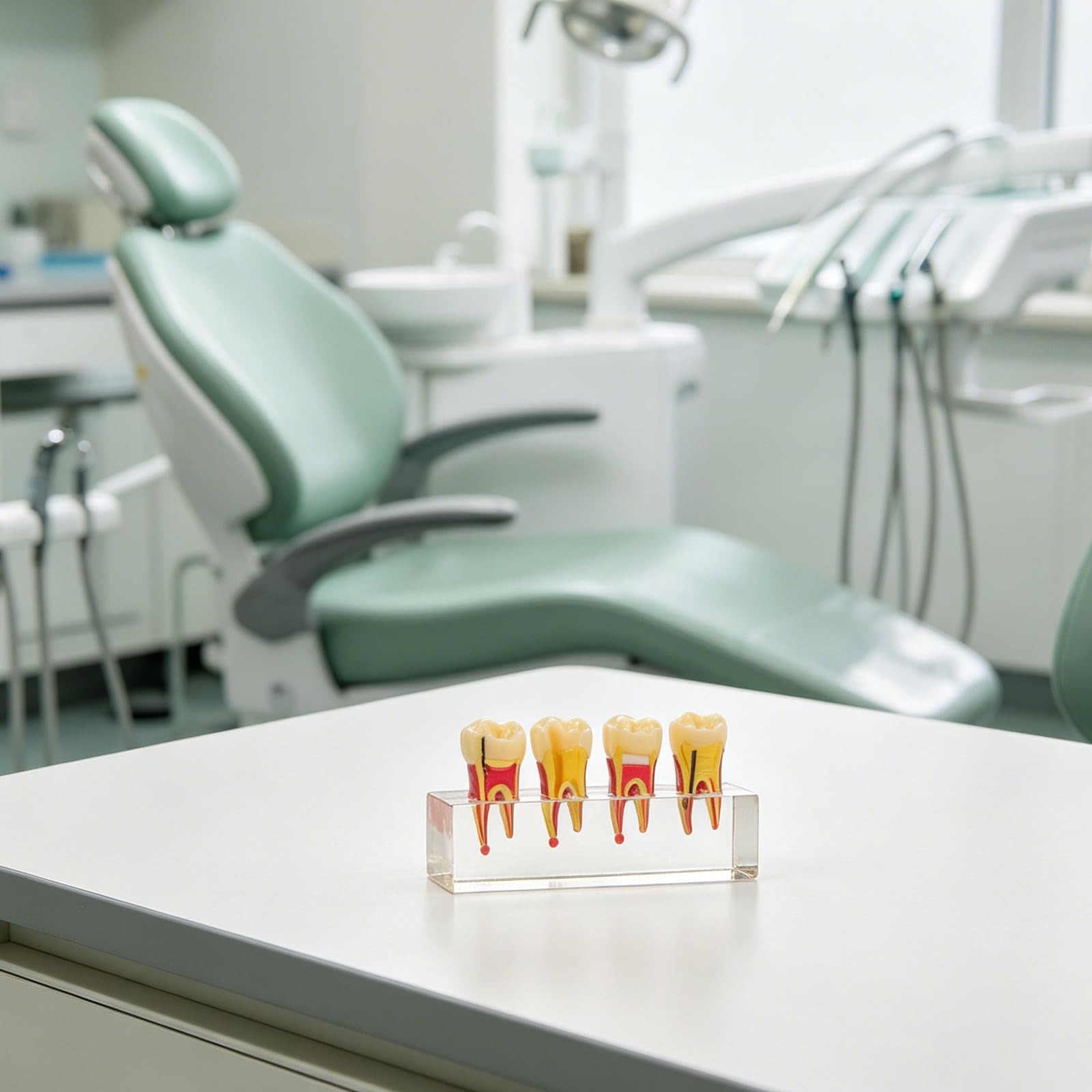 ibasenice Modello di denti pediatrici per la formazione didattica | Rappresentazione realistica dell'anatomia della bocca per studenti di odontoiatria e dentisti | Modello di carie per