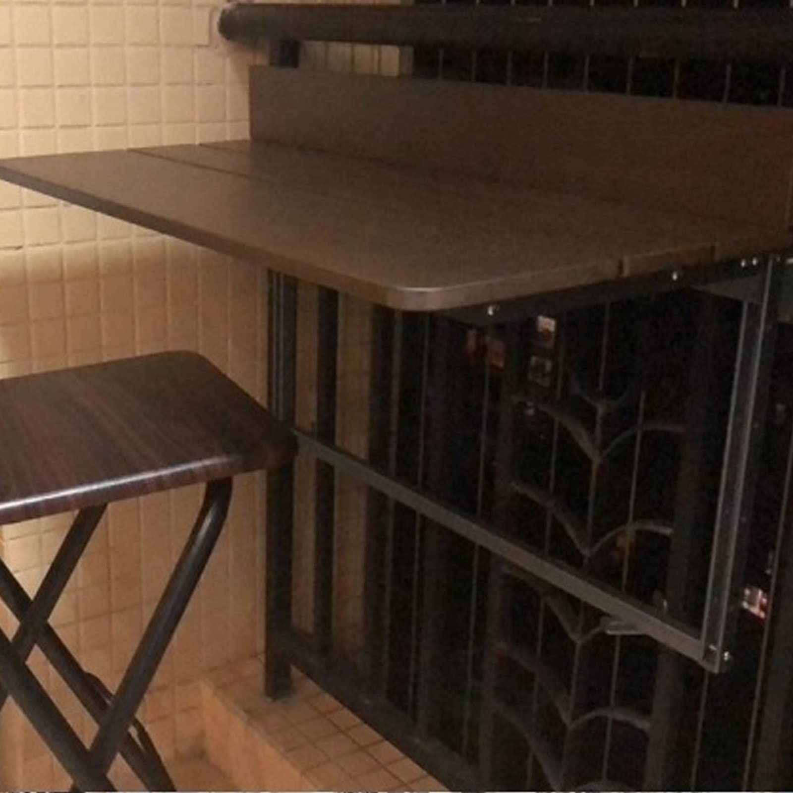 Stół wiszący, solidny stół ogrodowy, stół podnoszony z balkonem o regulowanej wysokości, składany mały stół jadalny, półka na laptopa do domu, stolik boczny z poręczą, odpowiedni na większoś