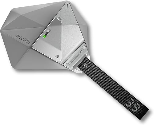 Aulumu Funda geométrica A39 AirPods Pro 3 con cerradura  Funda protectora con hebilla de nailon  Armadura de aleación  Compatible con Apple AirPods