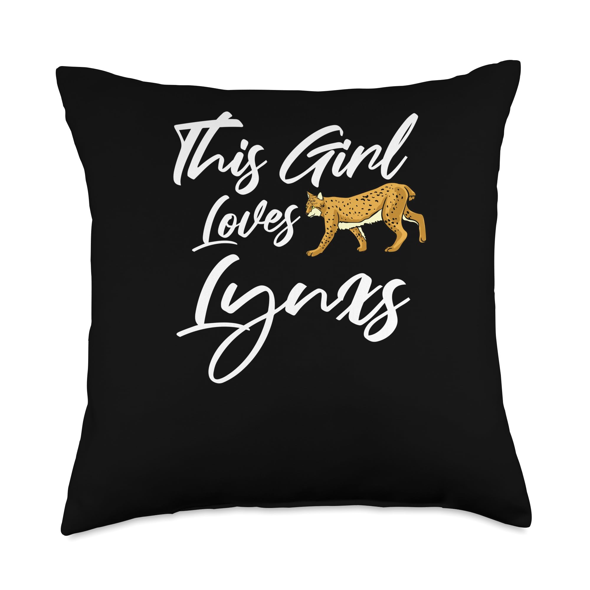Lynx Cat Animals Safari Bobcats Cute South Africa Wildcats Throw Pillow, 18x18, Multicolor