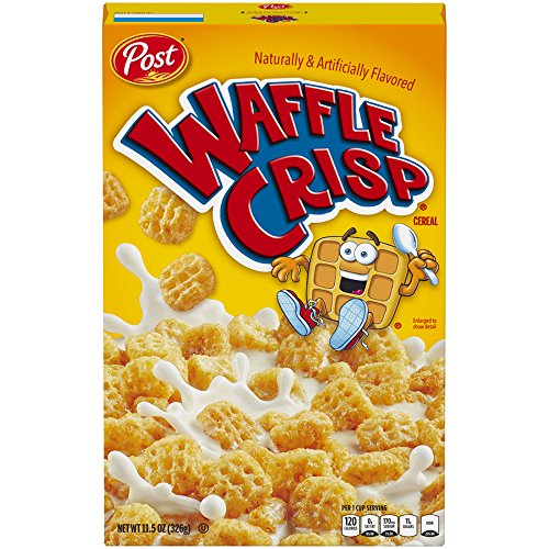 Waffle Crisp Breakfast Cereal Box, 11.5 oz (Pack of 10)