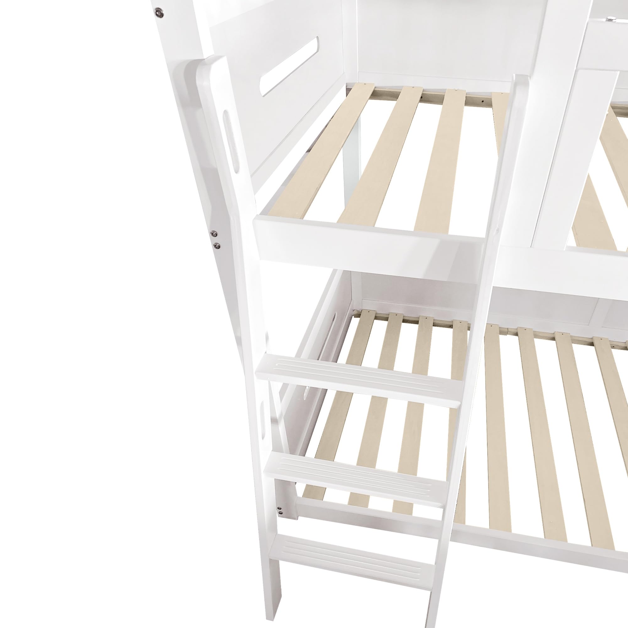 Moimhear Kinder-Etagenbett 90x200cm - Multifunktionales Hochbett Mit Stauraum