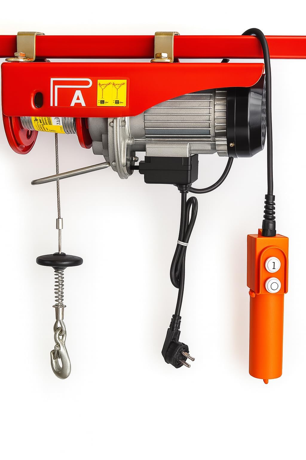 IND Mini Electric Hoist IND-500 Model – Pure Copper Motor, 1.55 HP, 20 Meter Wire Rope, 8/4 m/min Lifting Speed, Heavy-Duty Portable Hoist-image-16